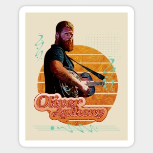 Oliver anthony \\ Retro Art Magnet